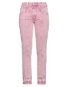 Isabel Marant Étoile Marant Étoile Woman Jeans Pink Size 6 Cotton