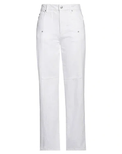 Isabel Marant Étoile Isabel Marant Etoile Ophra Loose Fit Fine Denim Jeans In White