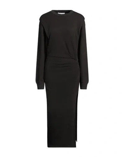Isabel Marant Étoile Marant Étoile Woman Maxi Dress Charcoal Size 8 Viscose, Cotton, Linen In Grey