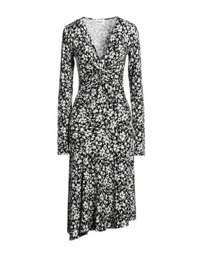 Marant Etoile Marant Étoile Woman Midi Dress Black Size 4 Viscose, Elastane