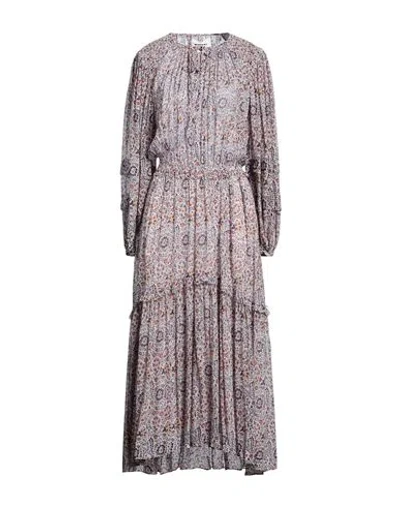 Marant Etoile Marant Étoile Woman Midi Dress Light Pink Size 6 Viscose In Gray