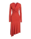 Isabel Marant Étoile Marant Étoile Woman Midi Dress Orange Size 6 Viscose, Elastane
