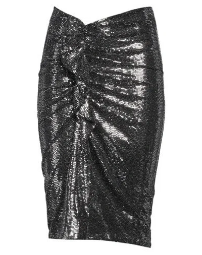 Marant Etoile Marant Étoile Woman Midi Skirt Silver Size 6 Nylon, Metal, Elastane
