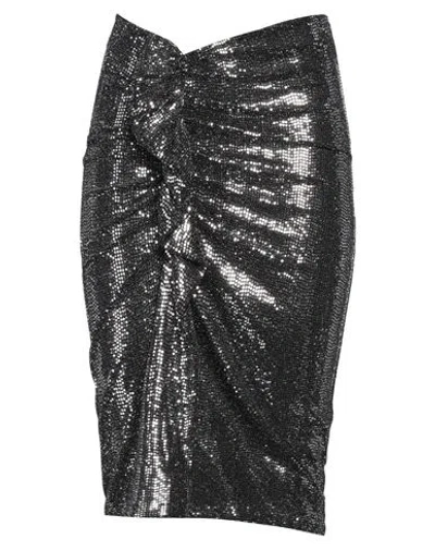 Isabel Marant Étoile Marant Étoile Woman Midi Skirt Silver Size 12 Nylon, Metal, Elastane