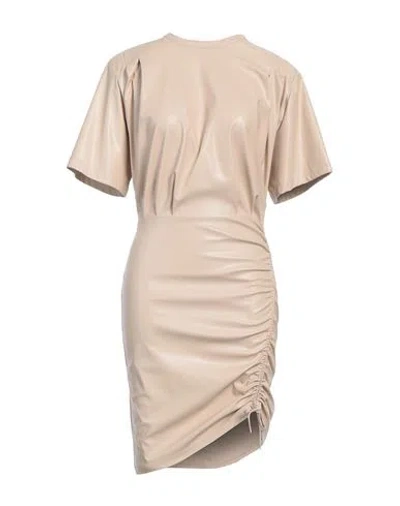 Marant Etoile Marant Étoile Woman Mini Dress Beige Size 4 Polyester, Polyurethane, Cotton In Neutral