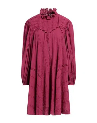 Isabel Marant Étoile Marant Étoile Woman Mini Dress Fuchsia Size 8 Cotton, Viscose In Pink