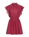 Marant Etoile Marant Étoile Woman Mini Dress Garnet Size 8 Cotton, Viscose In Red