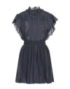 Marant Etoile Marant Étoile Woman Mini Dress Lead Size 10 Cotton, Viscose In Grey