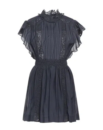 Marant Etoile Marant Étoile Woman Mini Dress Lead Size 4 Cotton, Viscose In Grey