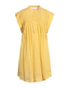 Isabel Marant Étoile Leazali Cotton Minidress In Yellow