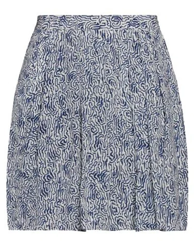 Isabel Marant Étoile Marant Étoile Woman Mini Skirt Blue Size 4 Viscose In Blue