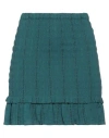 Marant Etoile Marant Étoile Woman Mini Skirt Deep Jade Size 6 Cotton, Viscose In Green