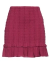 Isabel Marant Étoile Marant Étoile Woman Mini Skirt Garnet Size 6 Cotton, Viscose In Red