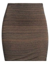 Marant Etoile Marant Étoile Woman Mini Skirt Ocher Size 10 Viscose, Polyamide, Elastane In Yellow