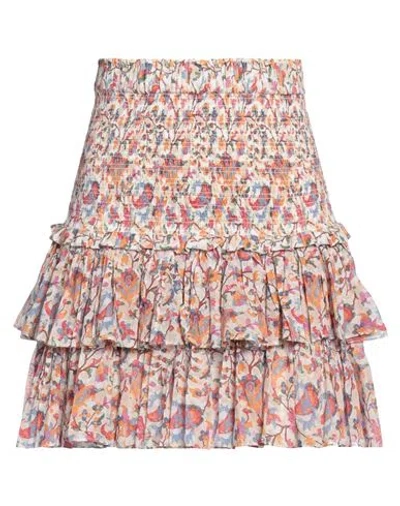 Isabel Marant Étoile Marant Étoile Woman Mini Skirt Orange Size 10 Cotton In Orange