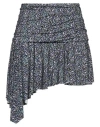 Isabel Marant Étoile Juliany Asymmetric Draped Printed Stretch-jersey Mini Skirt In Purple