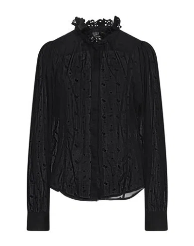 Isabel Marant Étoile Marant Étoile Woman Shirt Black Size 8 Cotton In Black