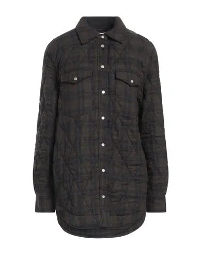 ISABEL MARANT ÉTOILE MARANT ÉTOILE WOMAN SHIRT DARK BROWN SIZE 8 COTTON