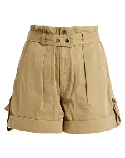 Isabel Marant Étoile Marant Étoile Woman Shorts & Bermuda Shorts Khaki Size 4 Cotton In Beige