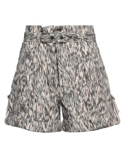 Marant Etoile Marant Étoile Woman Shorts & Bermuda Shorts Steel Grey Size 4 Cotton