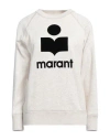 Isabel Marant Étoile Printed Logo Millyny Cotton Sweatshirt Clothing In Beige