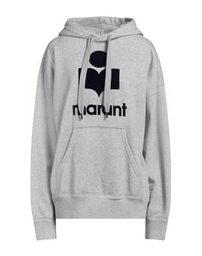 ISABEL MARANT ÉTOILE MARANT ÉTOILE WOMAN SWEATSHIRT LIGHT GREY SIZE 8 COTTON, POLYESTER