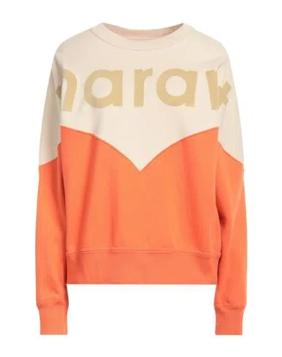 ISABEL MARANT ÉTOILE MARANT ÉTOILE WOMAN SWEATSHIRT ORANGE SIZE 0 COTTON, POLYESTER, POLYAMIDE