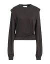 Isabel Marant Étoile Marant Étoile Woman Sweatshirt Charcoal Size 10 Viscose, Cotton, Linen In Grey
