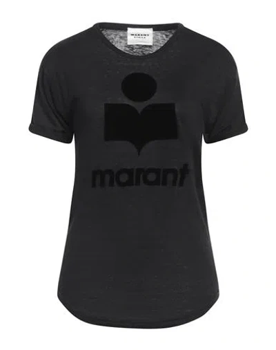 ISABEL MARANT ÉTOILE MARANT ÉTOILE WOMAN T-SHIRT BLACK SIZE XS LINEN