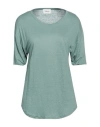 Isabel Marant Étoile Marant Étoile Woman T-shirt Green Size L Linen