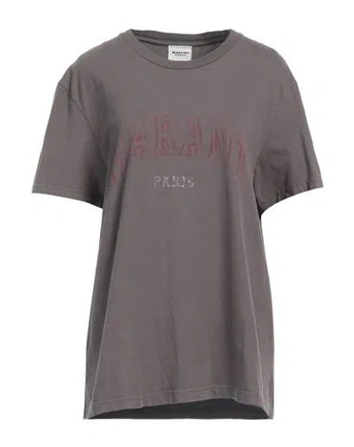 Marant Etoile Marant Étoile Woman T-shirt Lead Size L Cotton In Grey