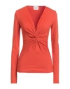Isabel Marant Étoile Marant Étoile Woman T-shirt Rust Size 8 Viscose, Elastane In Red