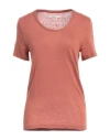 Marant Etoile Marant Étoile Woman T-shirt Rust Size S Linen In Red