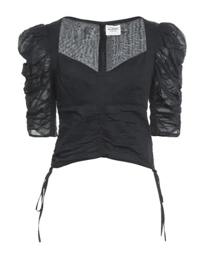 Marant Etoile Marant Étoile Woman Top Black Size 8 Cotton, Polyester