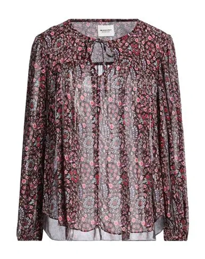 Marant Etoile Marant Étoile Woman Top Cocoa Size 8 Viscose In Multi