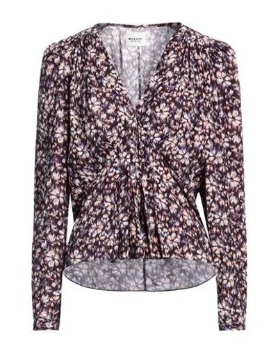 Isabel Marant Étoile Marant Étoile Woman Top Dark Purple Size 2 Viscose, Silk