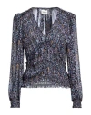 Isabel Marant Étoile Marant Étoile Woman Top Midnight Blue Size 8 Viscose, Silk In Blue