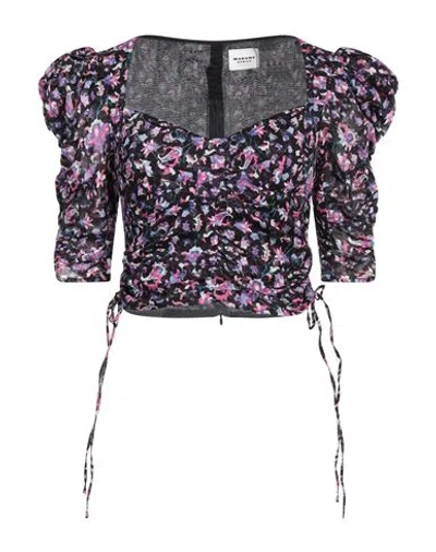 ISABEL MARANT ÉTOILE MARANT ÉTOILE WOMAN TOP PURPLE SIZE 2 COTTON