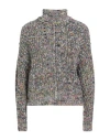 Isabel Marant Étoile Marant Étoile Woman Turtleneck Green Size 4 Cotton, Acrylic, Wool, Recycled Cotton, Polyester In Green