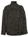 Isabel Marant Étoile Herringbone-pattern Jacket In Black  