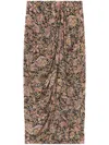 Isabel Marant Étoile Zaine Midi Skirt In Black