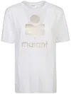 Isabel Marant Étoile Isabel Marant Etoile Zewel T-shirt With Metallic Logo Print In White