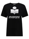 Isabel Marant Étoile Isabel Marant Etoile Zewel T Shirt With Metallic Logo Print In Black