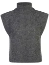 Isabel Marant Étoile Megan Alpaca Blend Knit Vest In Gray