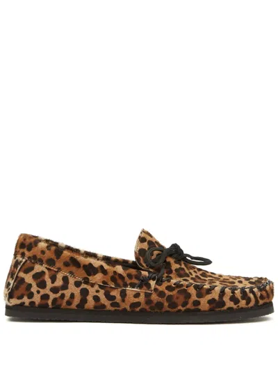 Isabel Marant Fitzo Boat Shoes In Brown