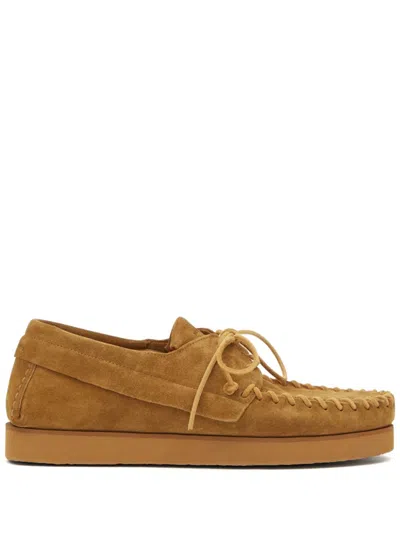 Isabel Marant Fylan Boat Shoes In Brown