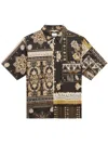 Isabel Marant Garlonn Printed Cotton-poplin Shirt In Black