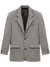 Isabel Marant Herringbone-pattern Blazer In Schwarz