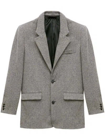 Isabel Marant Herringbone-pattern Blazer In Schwarz