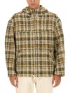Isabel Marant Checkered Knit Jacket Brushed Finish In Multicolour